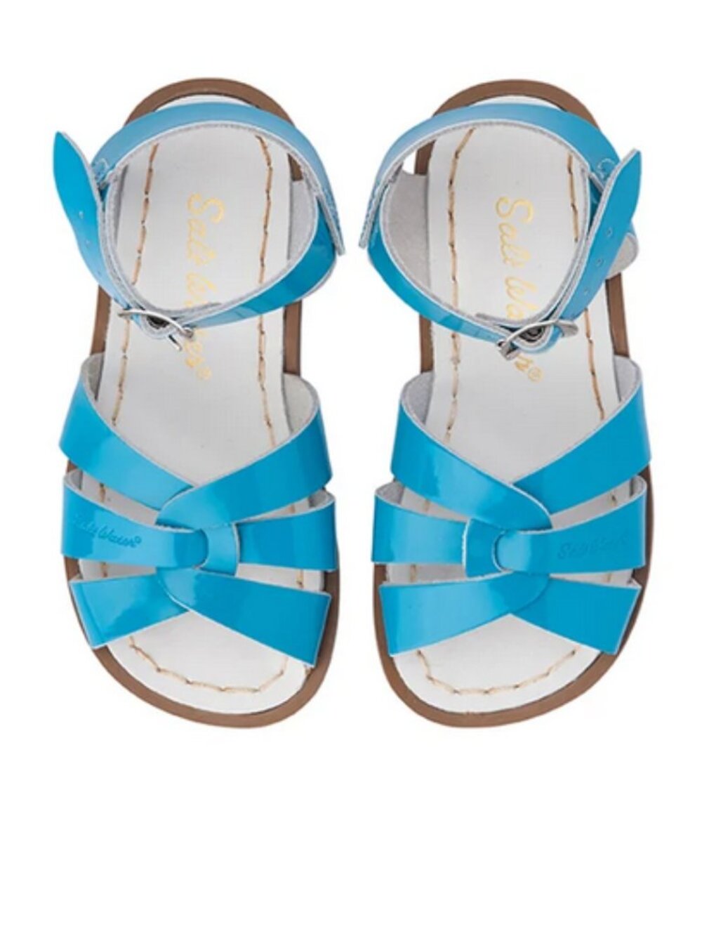 NWT Salt Water Baby/Toddler Girl Turquoise Leather Sandal Size 6